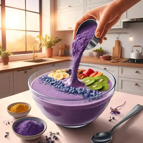 What does butterfly pea powder taste like?